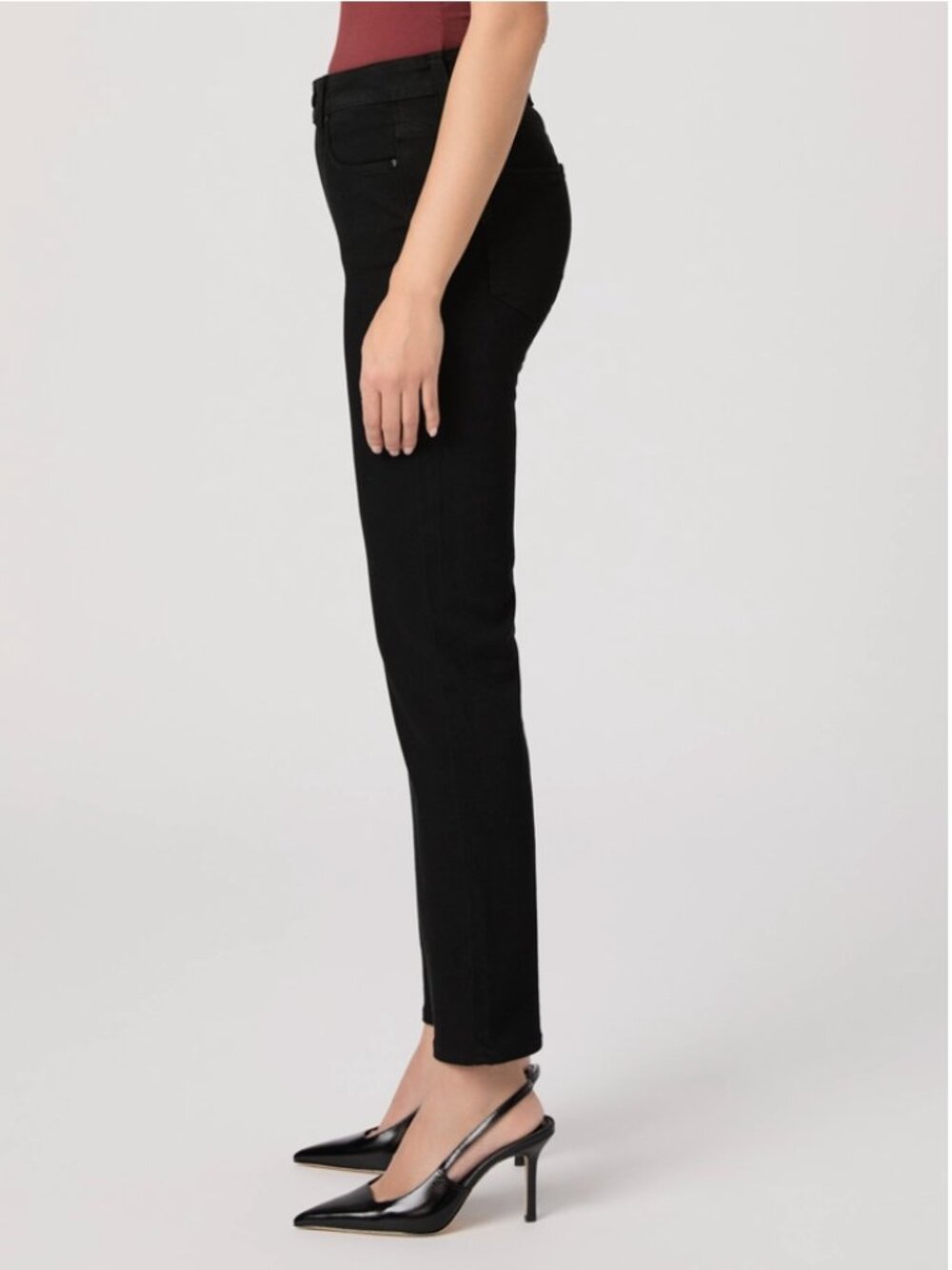 Paige Cindy Slim Jeans in Dark Magnet (Black) - Size 26 - Picture 6 of 16